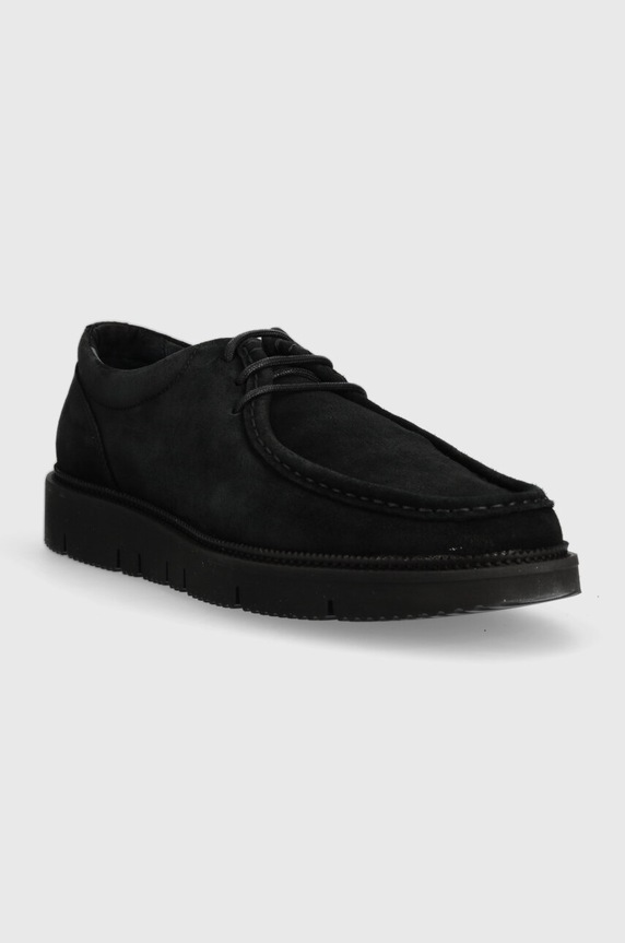 GARMENT PROJECT półbuty zamszowe Eilo Vibram Low GP2469.999 czarny AW23