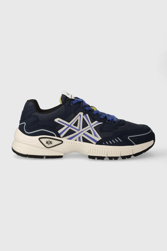 Armani Exchange sportcipő textil sötétkék XUX188.XV775.N151