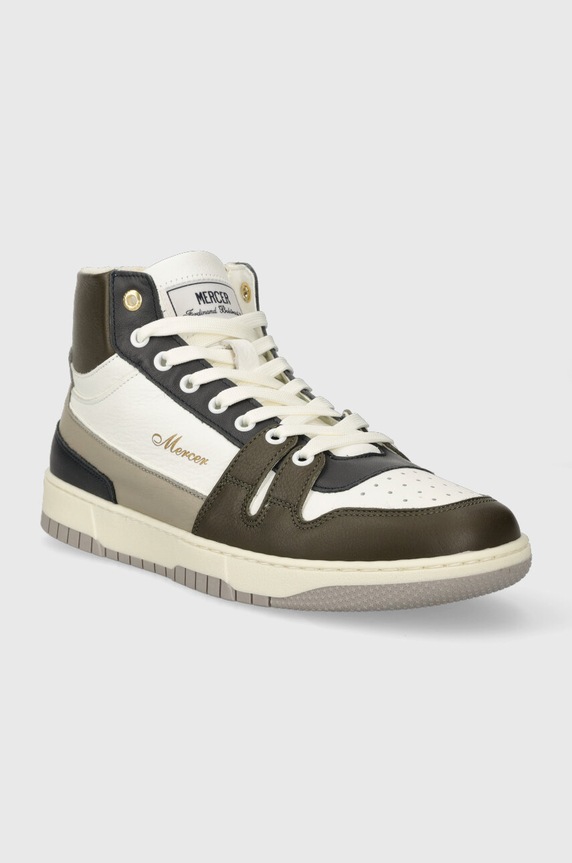 Кожени маратонки The Mercer Brand The Brooklyn High ME233014.677 зелен AW23
