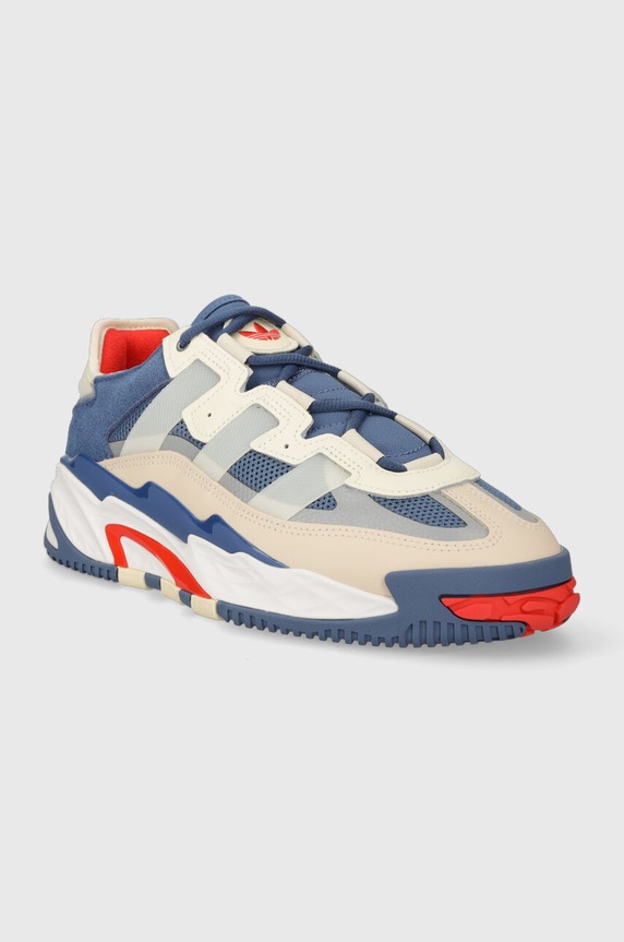 adidas Originals sneakersy skórzane Niteball ID8073 niebieski AW23