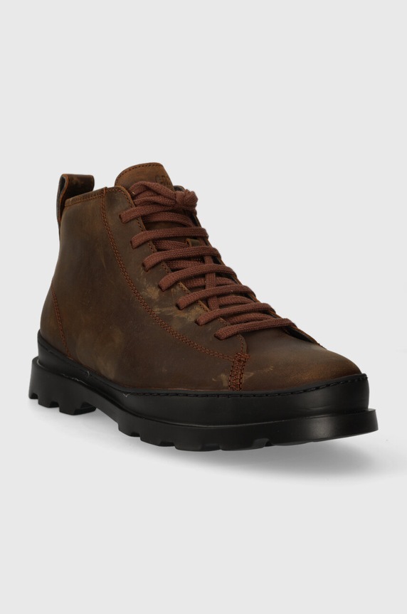 Кожени обувки Camper Brutus K300444.006 кафяв AW23