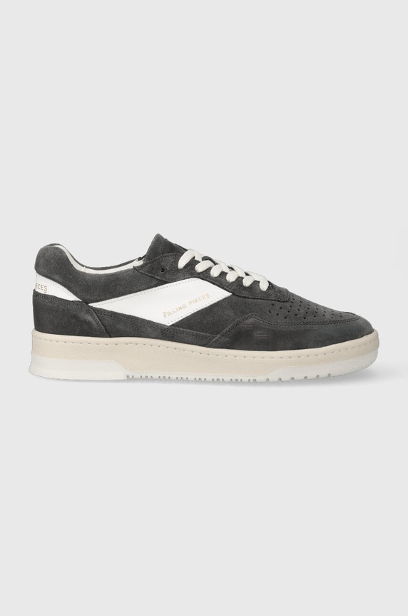 Tenisice od brušene kože Filling Pieces niska siva 70033491287