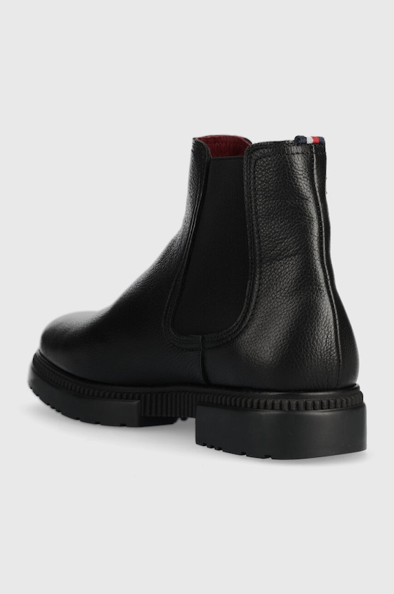 Obuwie Tommy Hilfiger buty skórzane COMFORT CLEATED THERMO LTH CHEL FM0FM04650 czarny