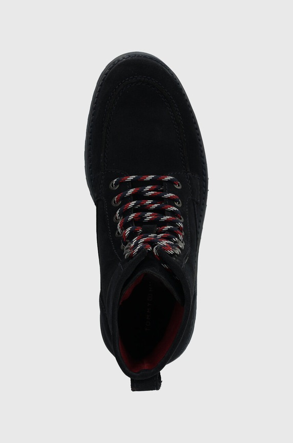 Tommy Hilfiger buty zamszowe TH AMERICAN SUEDE BOOT granatowy FM0FM04667