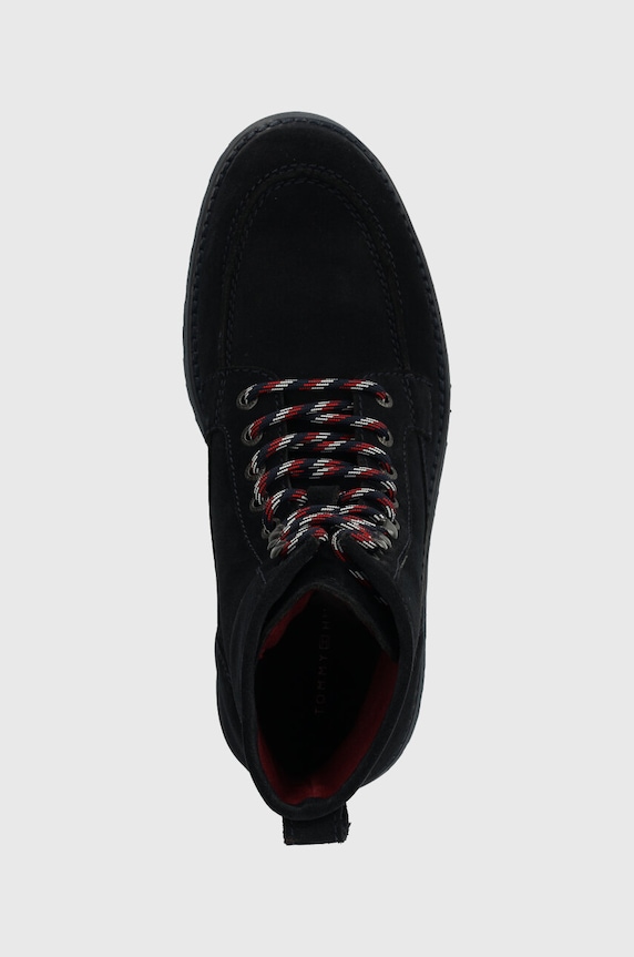 Tommy Hilfiger buty zamszowe TH AMERICAN SUEDE BOOT granatowy FM0FM04667