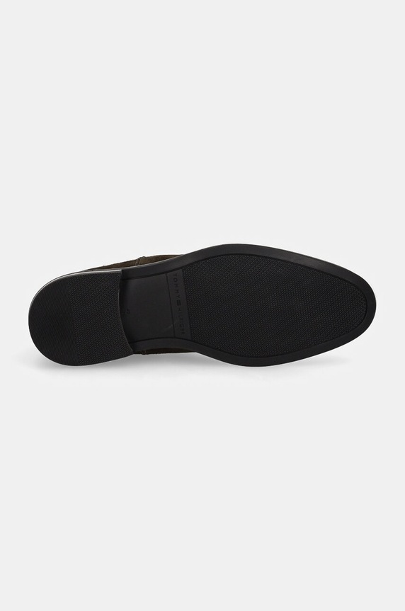 Semišové topánky chelsea Tommy Hilfiger CORE RWB HILFIGER SUEDE CHELSEA FM0FM04757 zelená