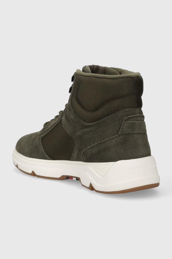 Obuwie Tommy Hilfiger sneakersy CORE W MIX CORDURA HYBRID BOOT FM0FM04807 zielony