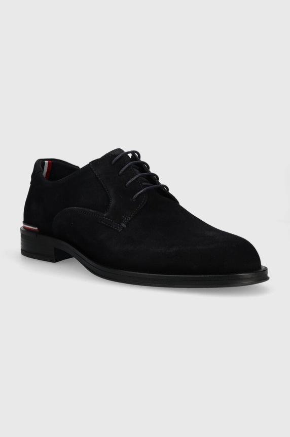 Cipele od brušene kože Tommy Hilfiger CORE RWB SUEDE SHOE FM0FM04868 mornarsko plava AW24