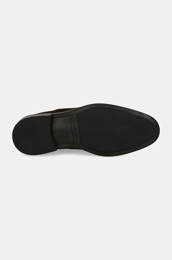 Tommy Hilfiger półbuty zamszowe CORE RWB HILFIGER SUEDE SHOE FM0FM04868 brązowy