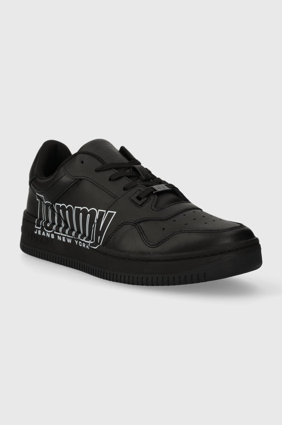 Tenisky Tommy Jeans TJM BASKET LOGO EM0EM01257 černá AW23