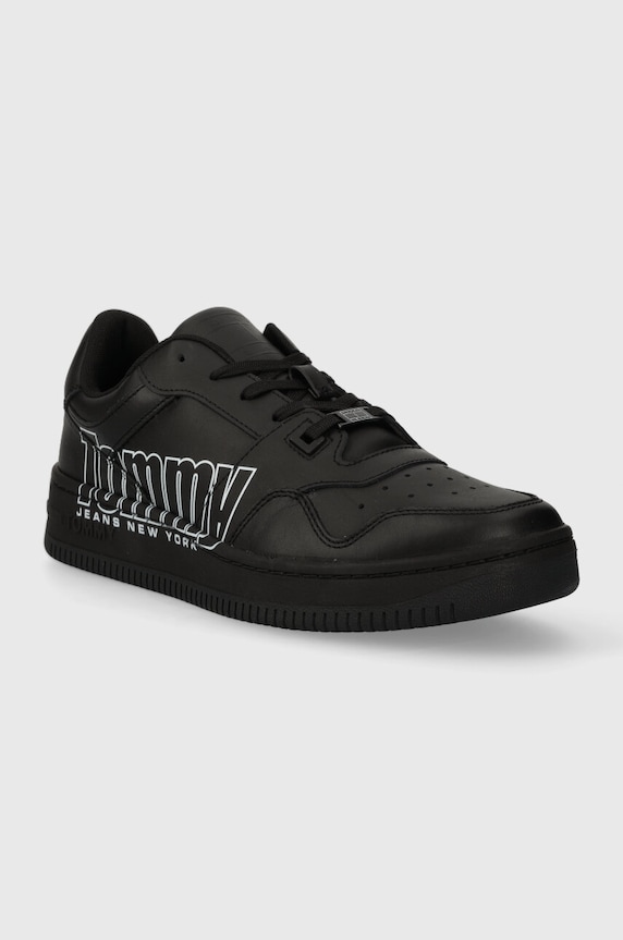 Tenisky Tommy Jeans TJM BASKET LOGO EM0EM01257 černá AW23