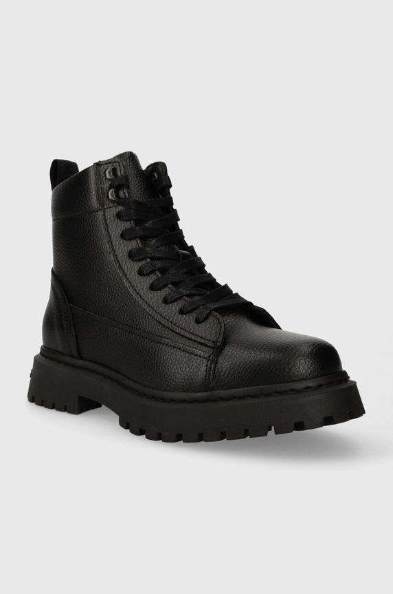 Kožne čizme Tommy Jeans TJM WARM LINING BOOT EM0EM01274 crna NC24