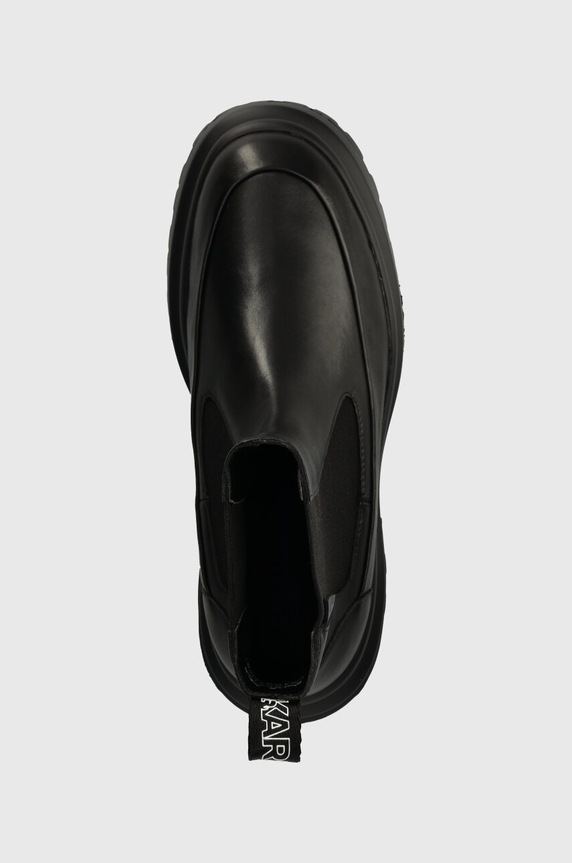 Karl Lagerfeld Jeans bőr cipő BROOKE fekete KLJ11140.000