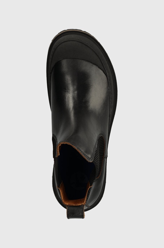 Birkenstock sztyblety skórzane Prescott Slip On czarny 1025206