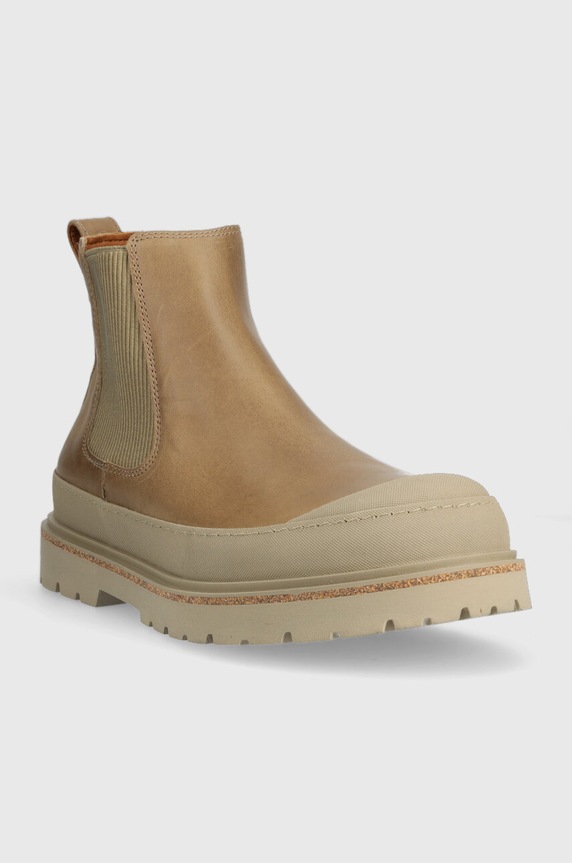 Birkenstock sztyblety zamszowe Prescott 1025208 brązowy AW23