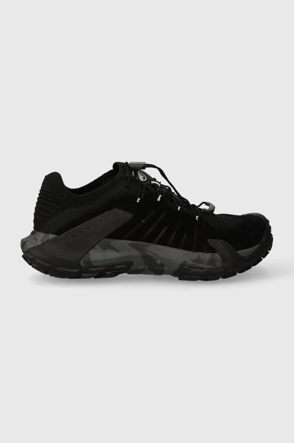 Παπούτσια Mammut Hueco II Low GTX δέρμα σαμουά μαύρο 3020.06480
