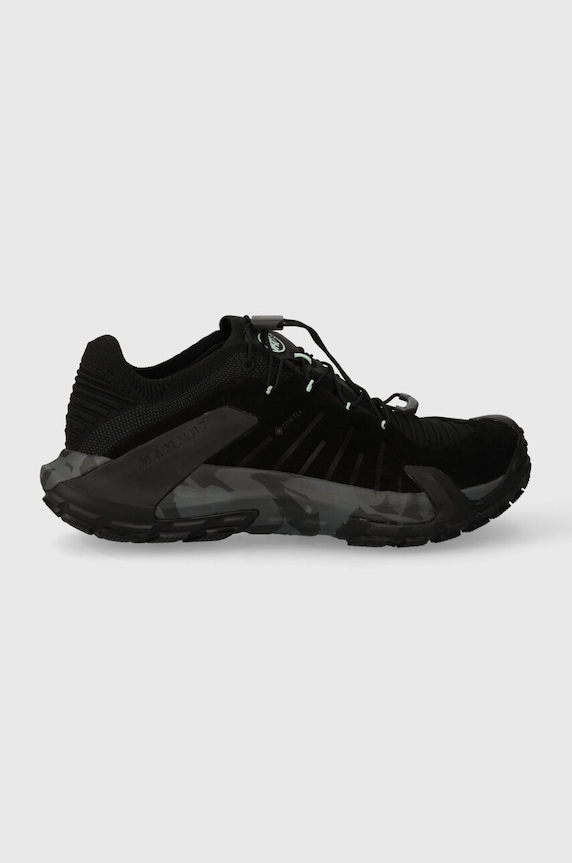 Παπούτσια Mammut Hueco II Low GTX δέρμα σαμουά μαύρο 3020.06480