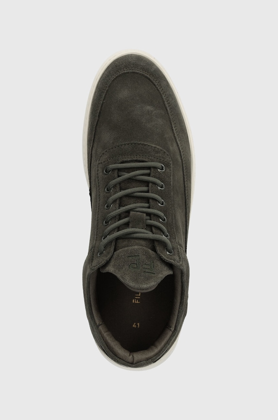 Semišové tenisky Filling Pieces Low Top Suede zelená 10122791325