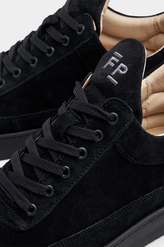 Semišové tenisky Filling Pieces Low Top Suede 10122791847 čierna