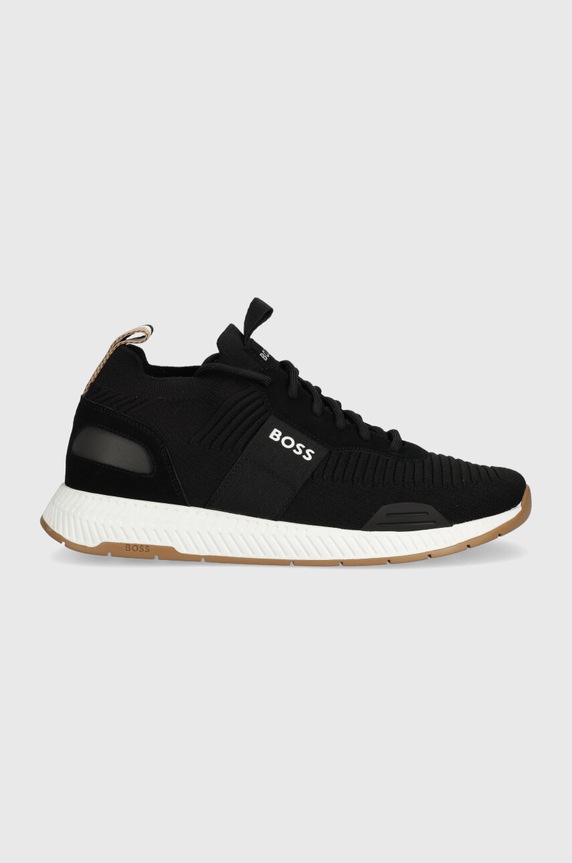 BOSS sportcipő Titanium velúr bőr fekete 50498245.014