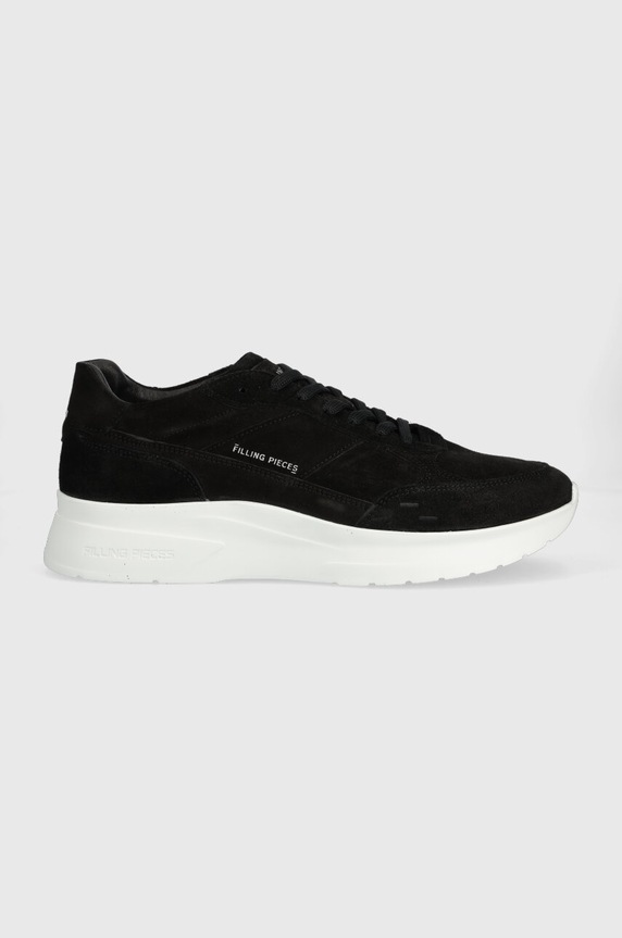 Semišové tenisky Filling Pieces Jet Runner Planet friendly černá 17127361861