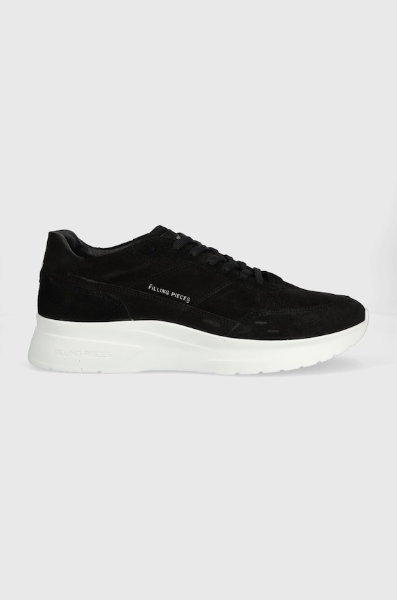 Semišové tenisky Filling Pieces Jet Runner Planet friendly černá 17127361861