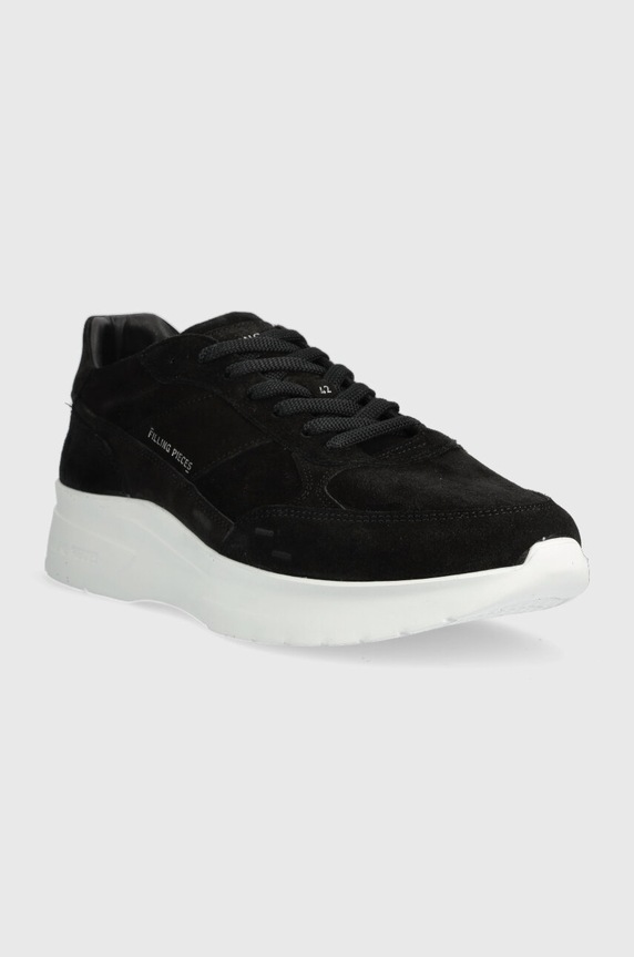 Semišové tenisky Filling Pieces Jet Runner 17127361861 černá AW23