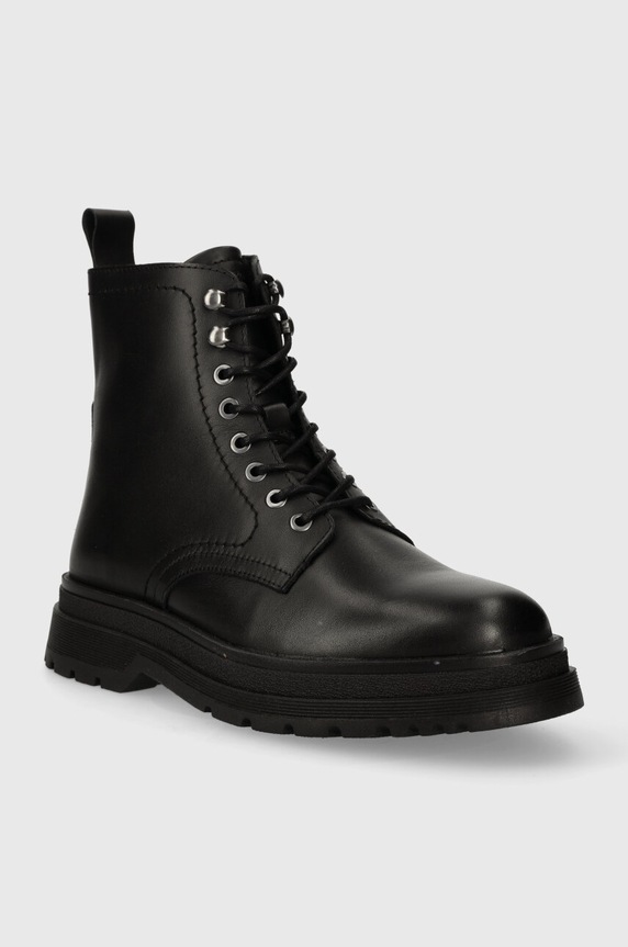 Marc O'Polo buty skórzane 30825896301100.990 czarny AW23
