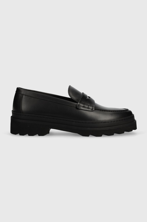 A.P.C. leather loafers MOCASSINS CLEM 2.0 formal black PXBAA.H53281