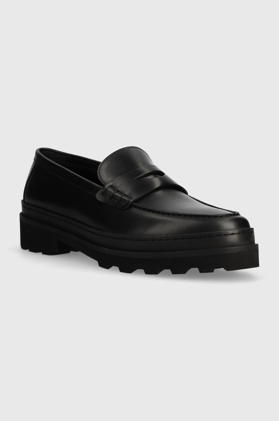 A.P.C. leather loafers MOCASSINS CLEM 2.0 PXBAA.H53281 black AW23