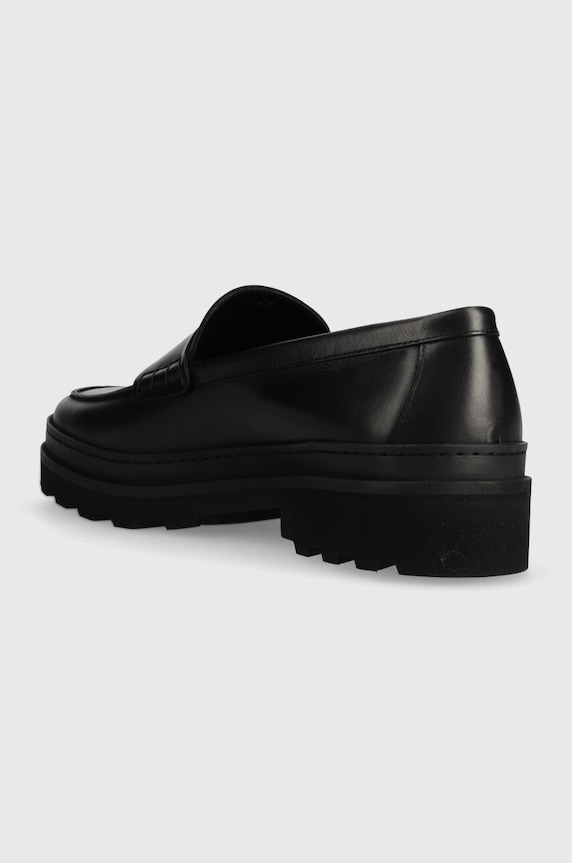 Shoes A.P.C. leather loafers MOCASSINS CLEM 2.0 PXBAA.H53281 black