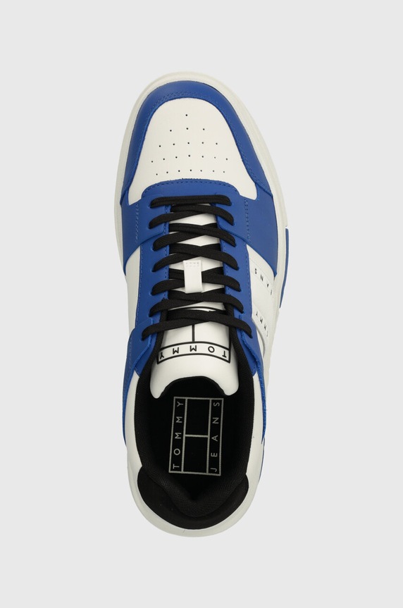 Tommy Jeans sneakersy skórzane TJM LEATHER CUPSOLE 2.0 niebieski EM0EM01283