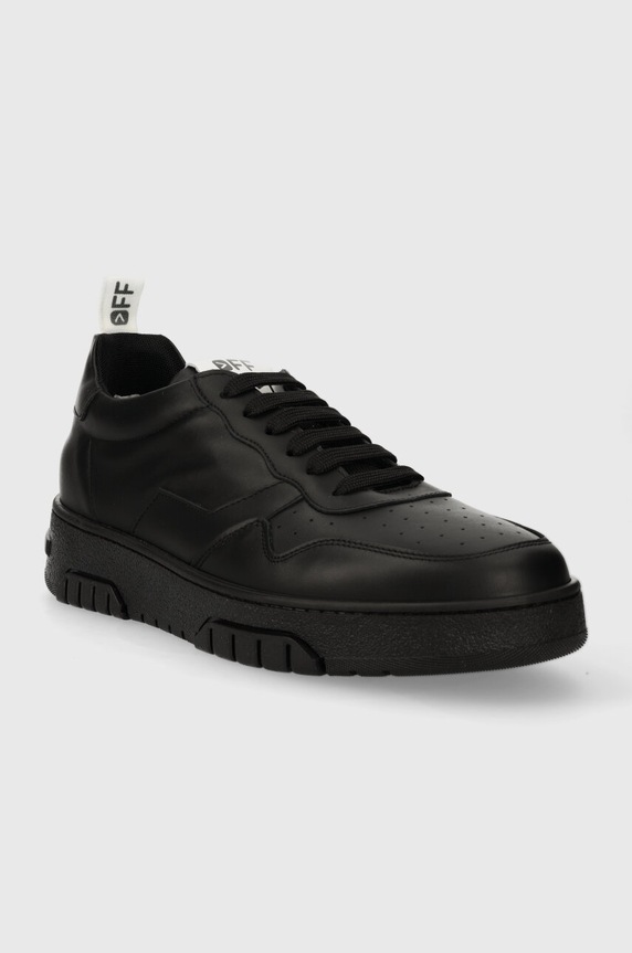 Kožené sneakers boty Off Play ROMA XM.ROMA1.01 černá AW23