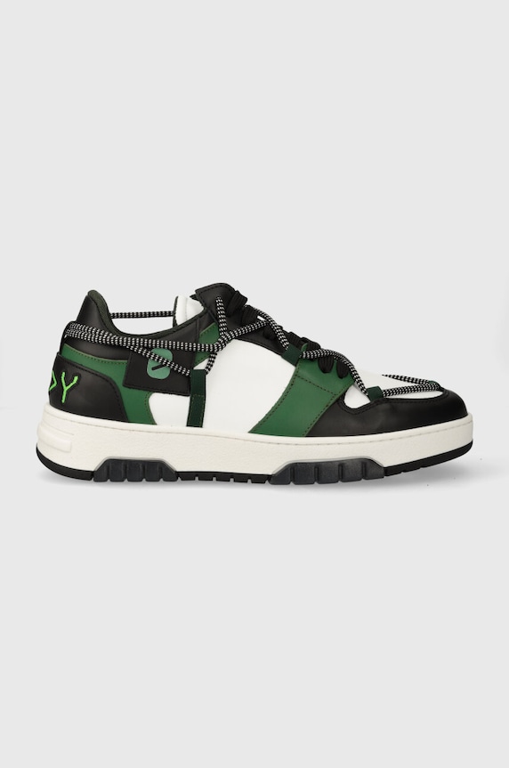 Off Play sneakers din piele SORRENTO mic de statură verde XM.SORRENTO1.1005