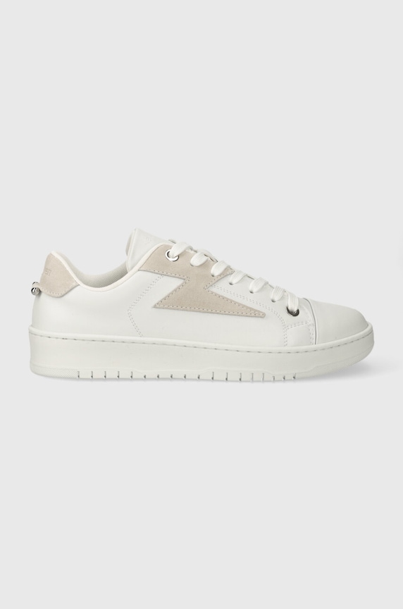Neil Barett leather sneakers DURAN low white PBCT375A.V9002.1222