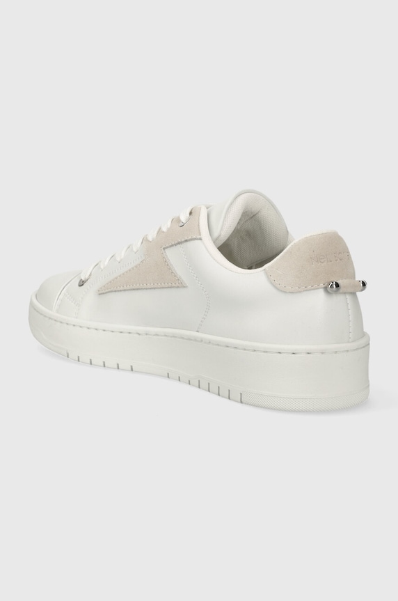 Shoes Neil Barett leather sneakers DURAN PBCT375A.V9002.1222 white