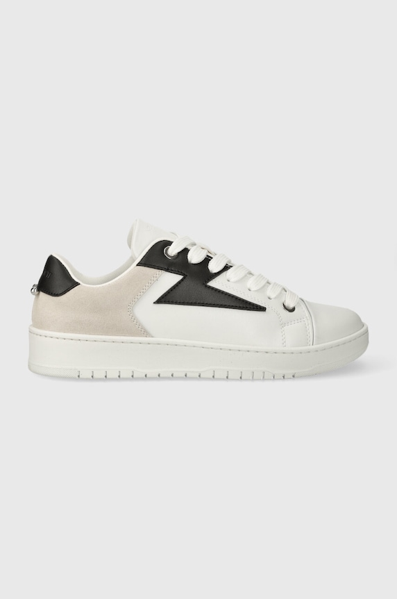 Neil Barett sneakers din piele DURAN piele întoarsă alb PBCT375B.V9002.9867