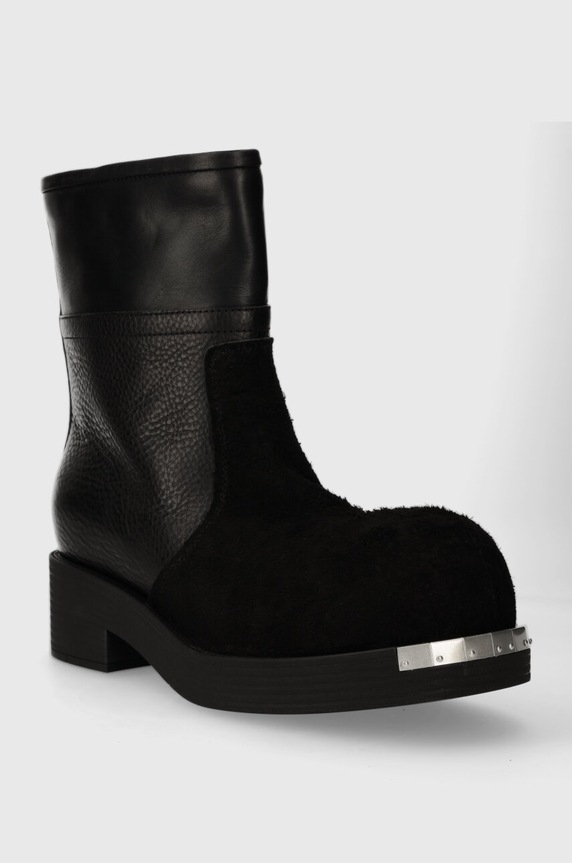 MM6 Maison Margiela leather shoes Ankle Boot S66WU0109 black AW23