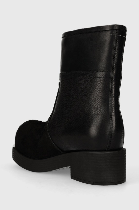 MM6 Maison Margiela leather shoes Ankle Boot black S66WU0109