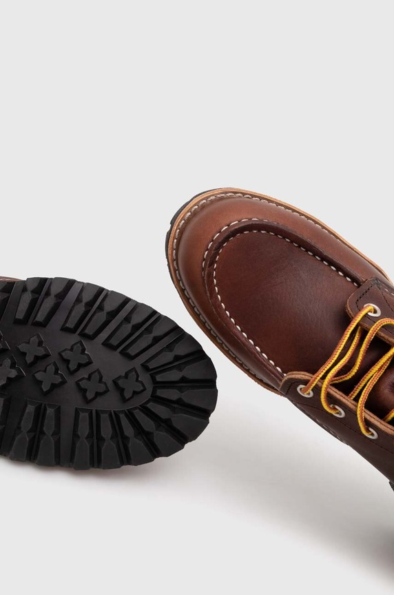 Red Wing leather shoes Roughneck Moc Toe brown 8146