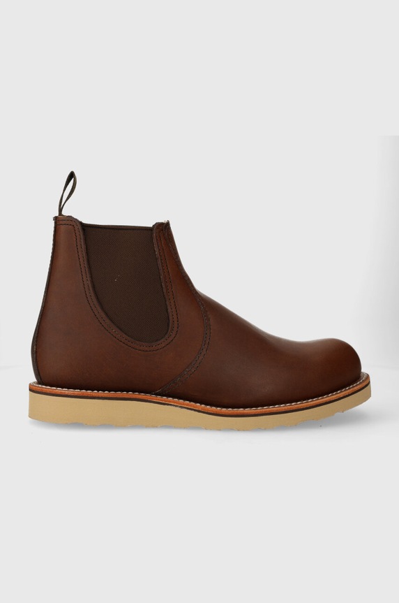 Red Wing 6-inch Classic Chelsea Amber Harness non isolato marrone 3190