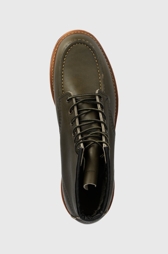 Red Wing buty skórzane Moc Toe zielony 8828