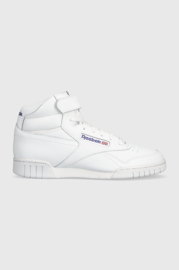 Usnjene superge Reebok EX-O-FIT Hi prevlečeno usnje bela 3477.100000108