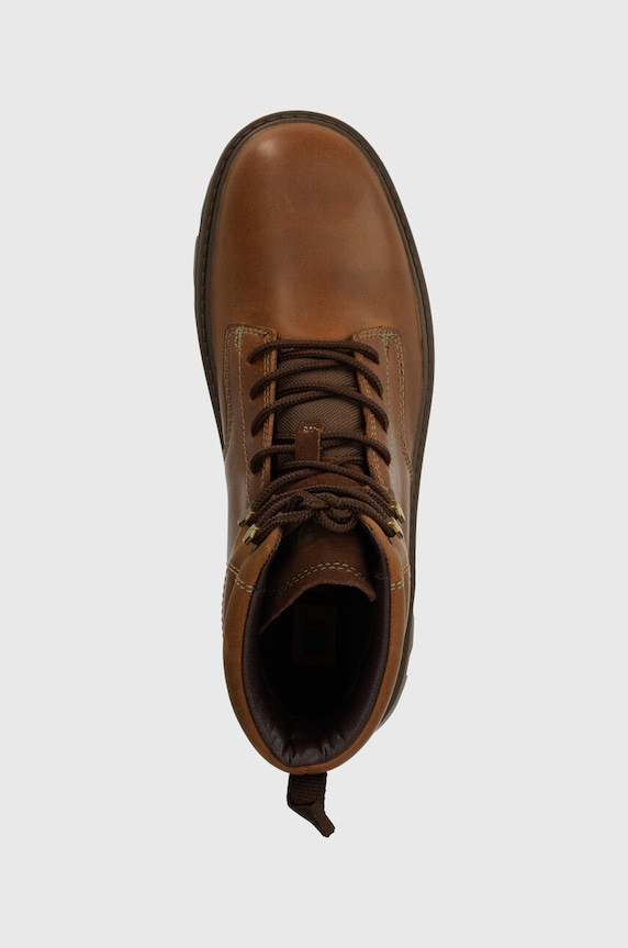Kožená obuv CAT Footwear PRACTITIONER MID hnedá P725844