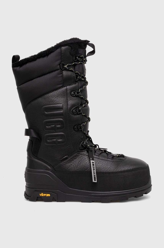 UGG śniegowce Shasta Boot Tall tekstylny czarny 1151850.BLK