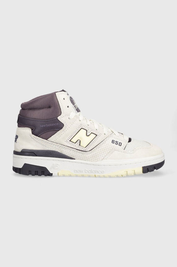 New Balance sportcipő BB650RVP velúr bőr fehér BB650RVP