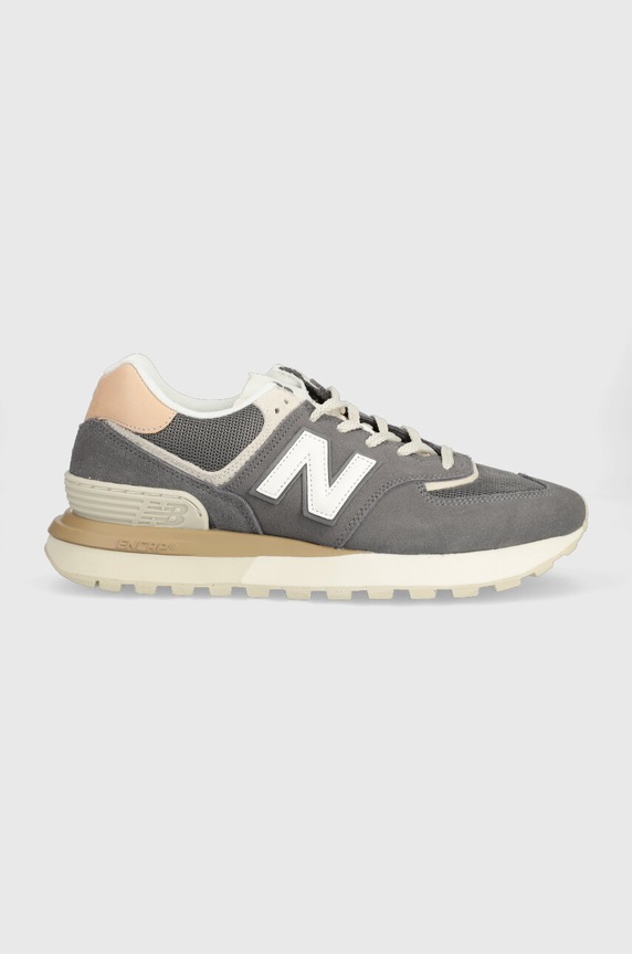Tenisky New Balance 574 imitace kůže šedá U574LGDB