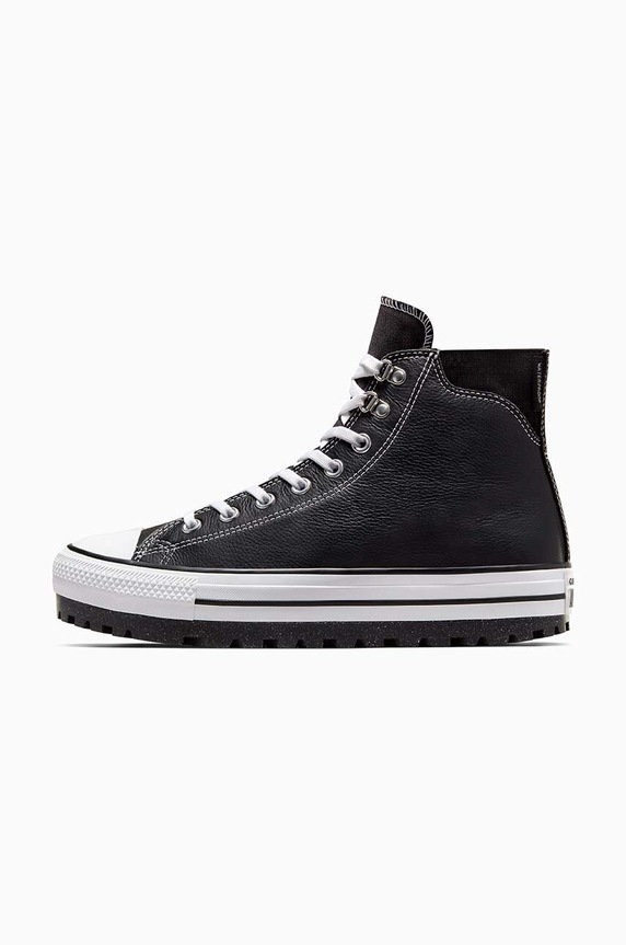 Παπούτσια Δερμάτινες μπότες πεζοπορίας Converse Chuck Taylor All Star City Trek A04480C μαύρο