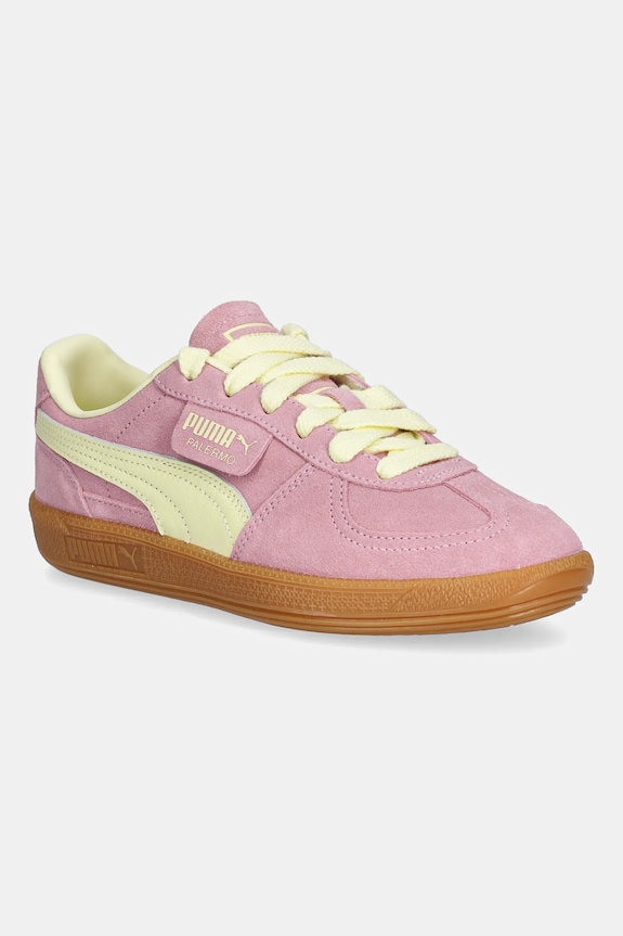 Puma Palermo αθλητικά παπούτσια σουέτ φλατ ροζ 396463