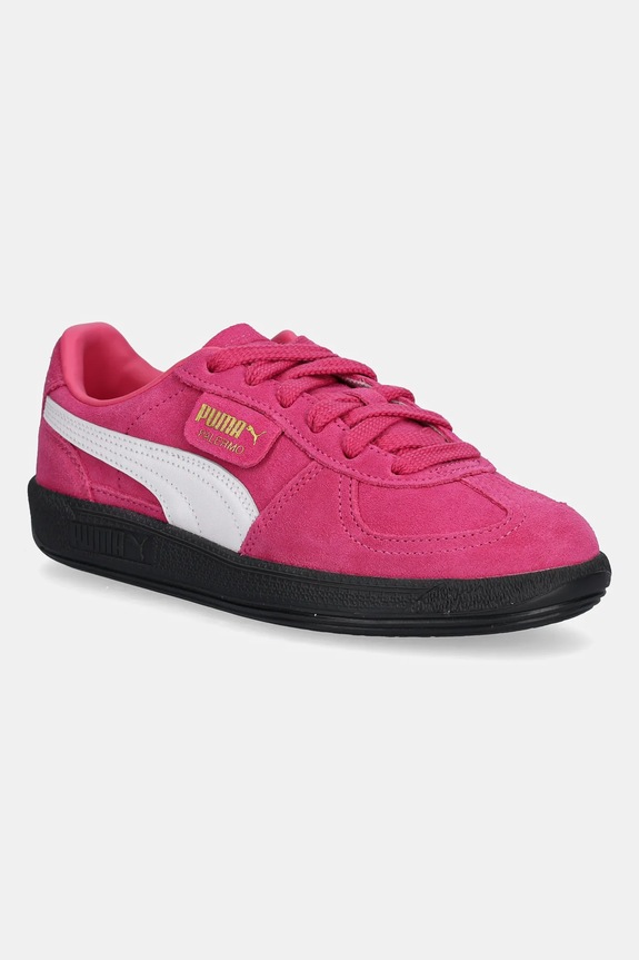 Puma Palermo tenisky zo semišu plochá ružová 396463